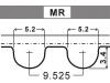 Courroie crantée Timing Belt:13568-19175