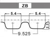 Courroie crantée Timing Belt:46129443